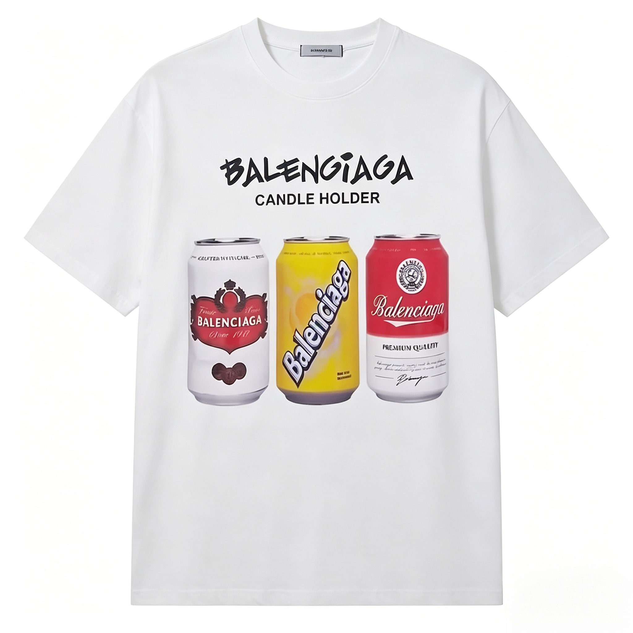 BALENCIAGA Kaos Logo Seri Huruf, Unisex, COD '"    '"  BA-16