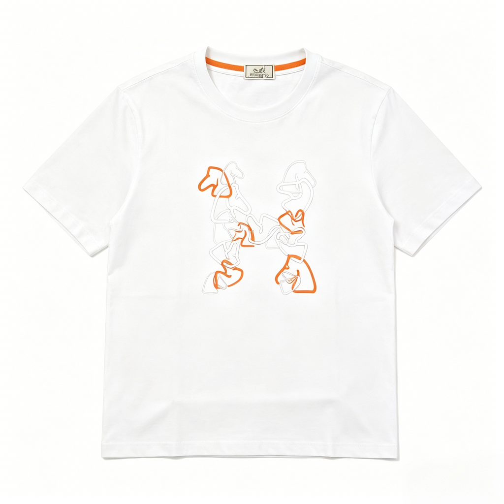 HERMES Kaos Logo Seri Huruf, Unisex '"COD '"  HE - 21