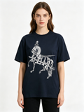 HERMES Kaos Logo Seri Huruf, Unisex '"COD '"  HE - 22