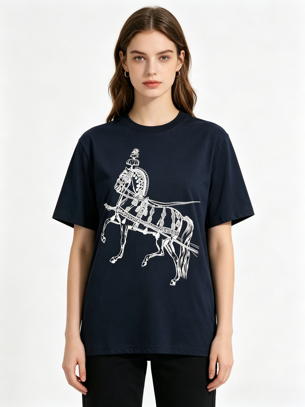 HERMES Kaos Logo Seri Huruf, Unisex '"COD '"  HE - 22