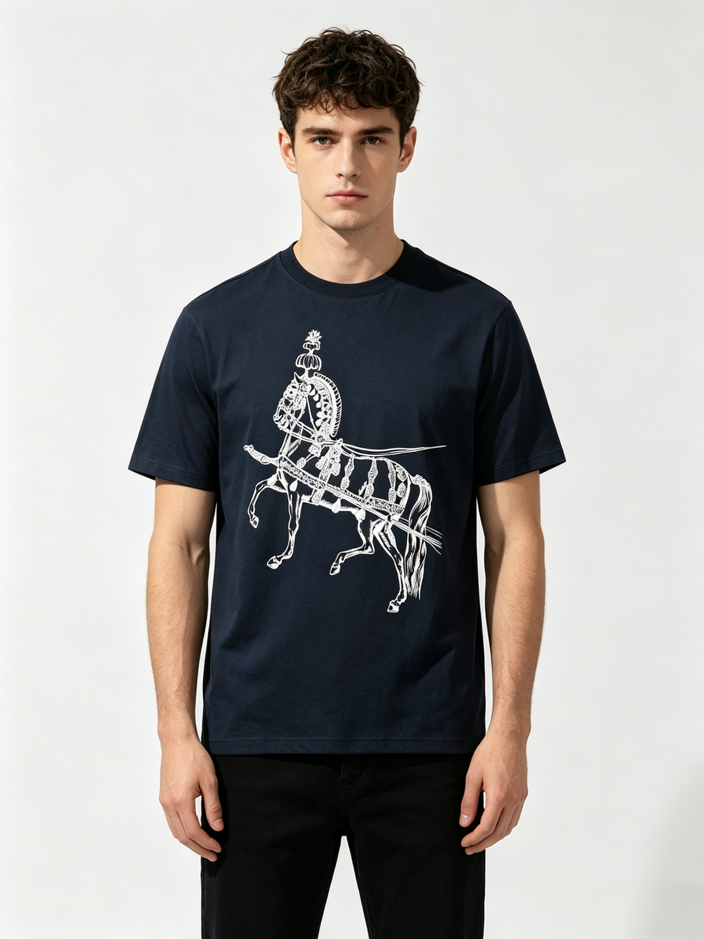 HERMES Kaos Logo Seri Huruf, Unisex '"COD '"  HE - 22