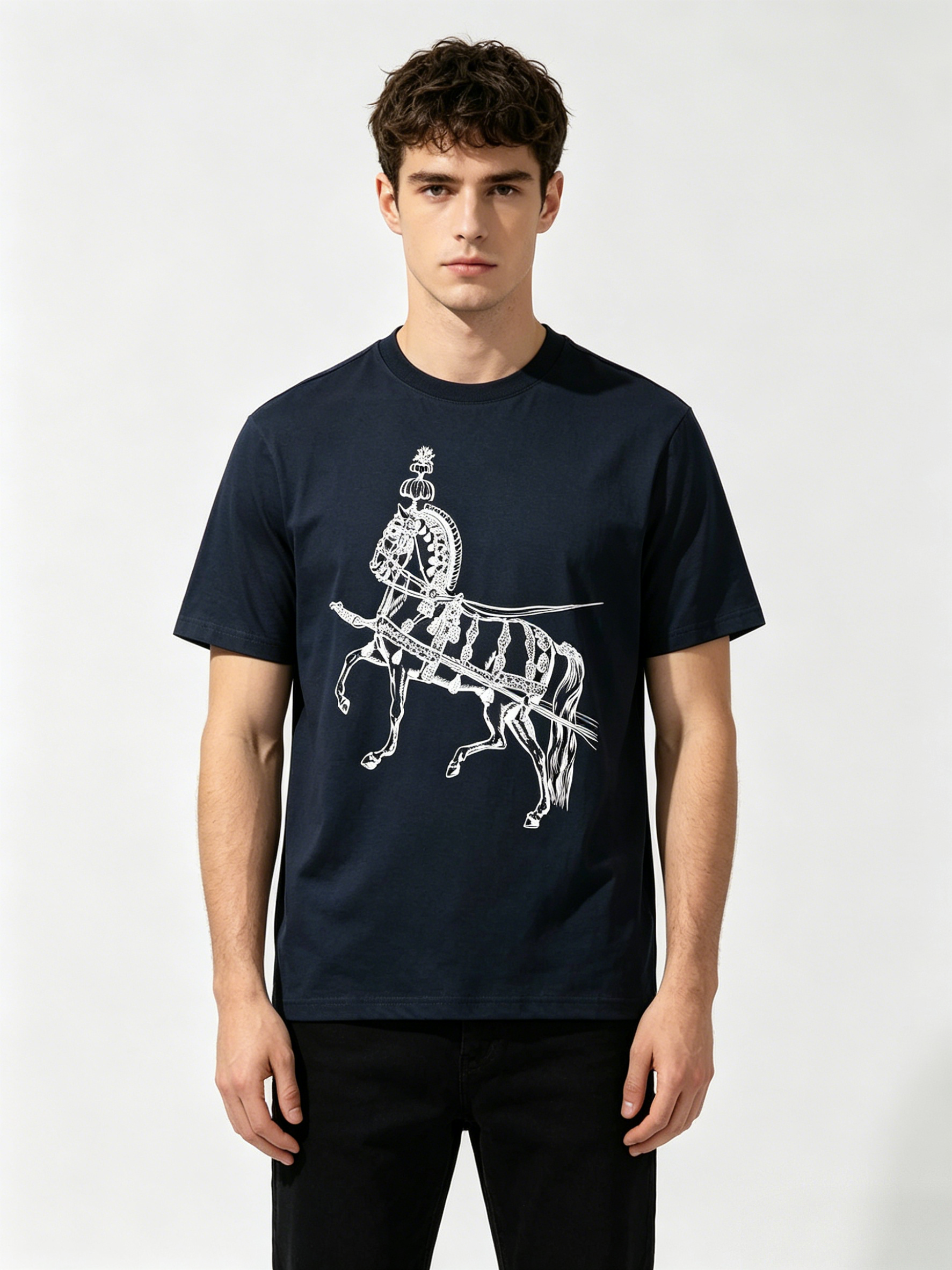 HERMES Kaos Logo Seri Huruf, Unisex '"COD '"  HE - 22
