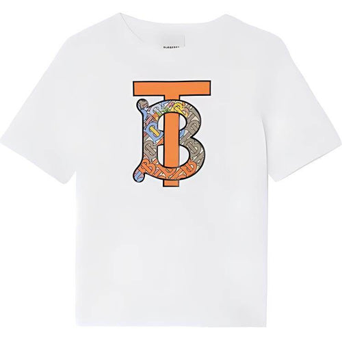 Burberry Kaos Logo Seri Huruf, Unisex, COD '"B-68