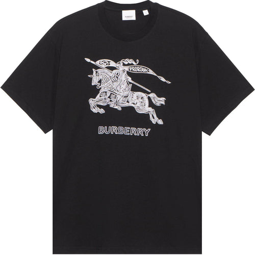 Burberry Kaos Logo Seri Huruf, Unisex, COD '"B-10