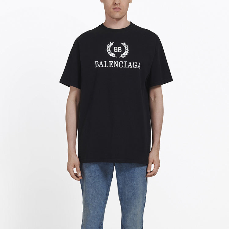 Kaos Pendek Balenciaga dengan Motif Gambar/Cetak, Cocok untuk Pria dan Wanita -BL-16