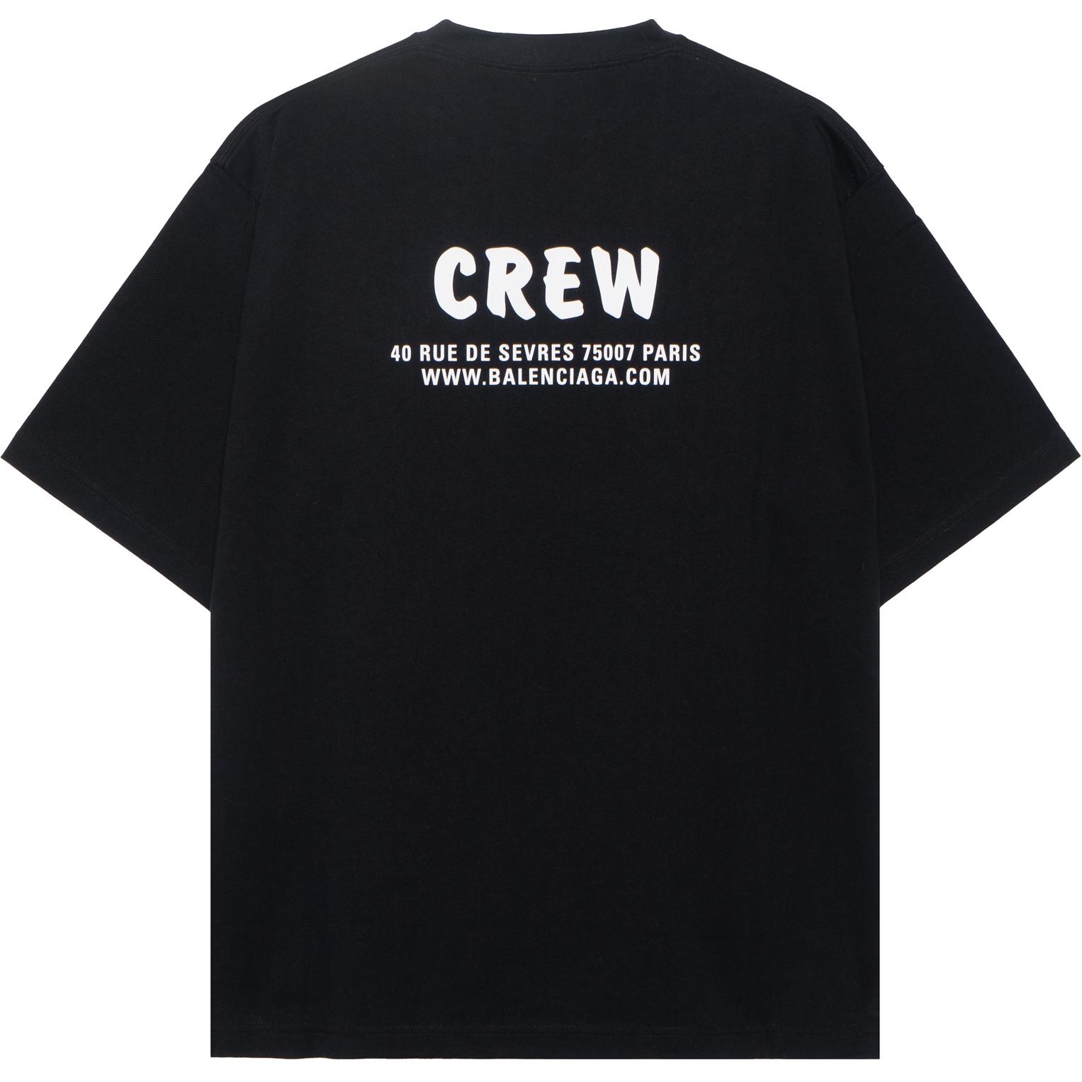 Kaos Pendek Balenciaga dengan Motif Gambar/Cetak, Cocok untuk Pria dan Wanita -BL-12