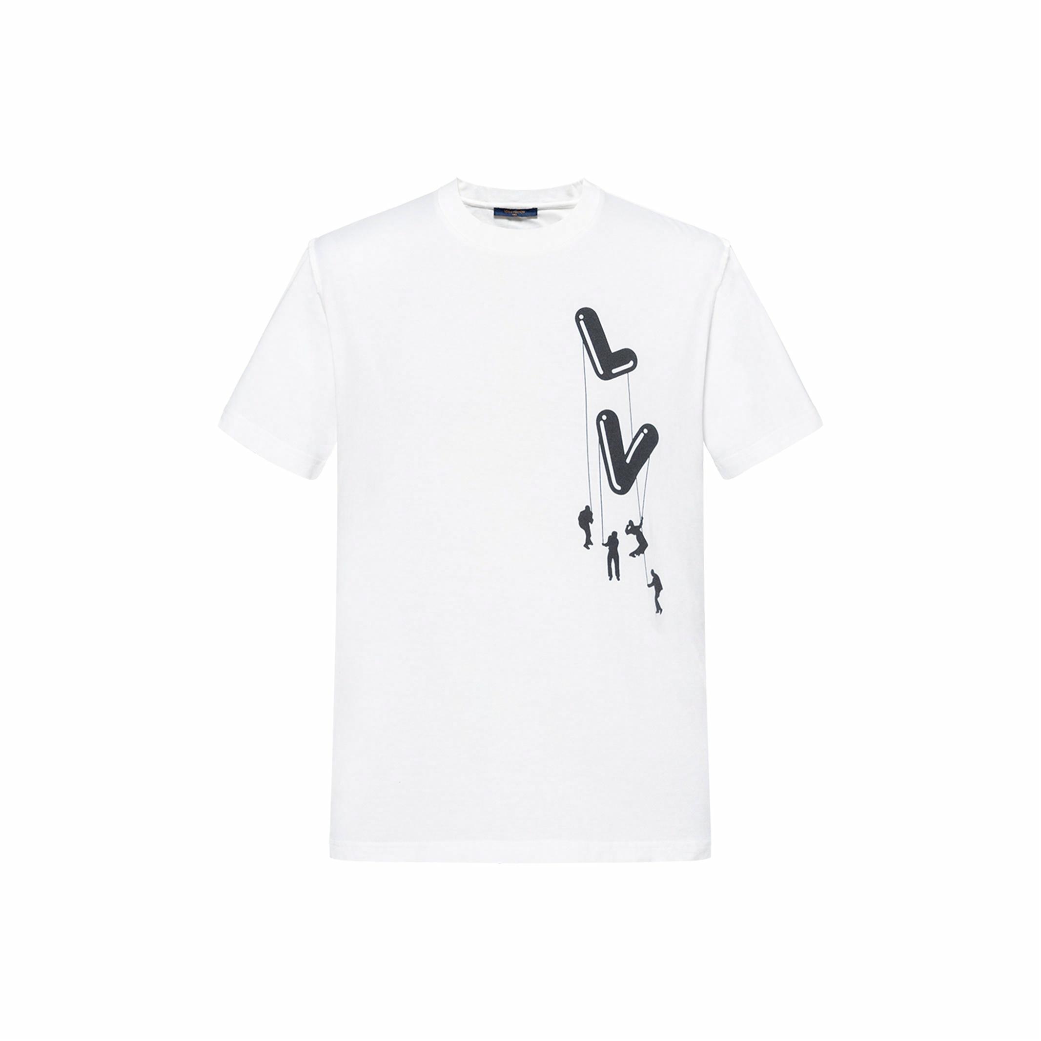 LV Kaos Logo Seri Huruf, Unisex, COD '-L-10