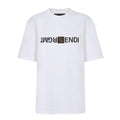 Kaos Pendek FENDI dengan Motif Gambar/Cetak, Cocok untuk Pria dan WanitaF-16