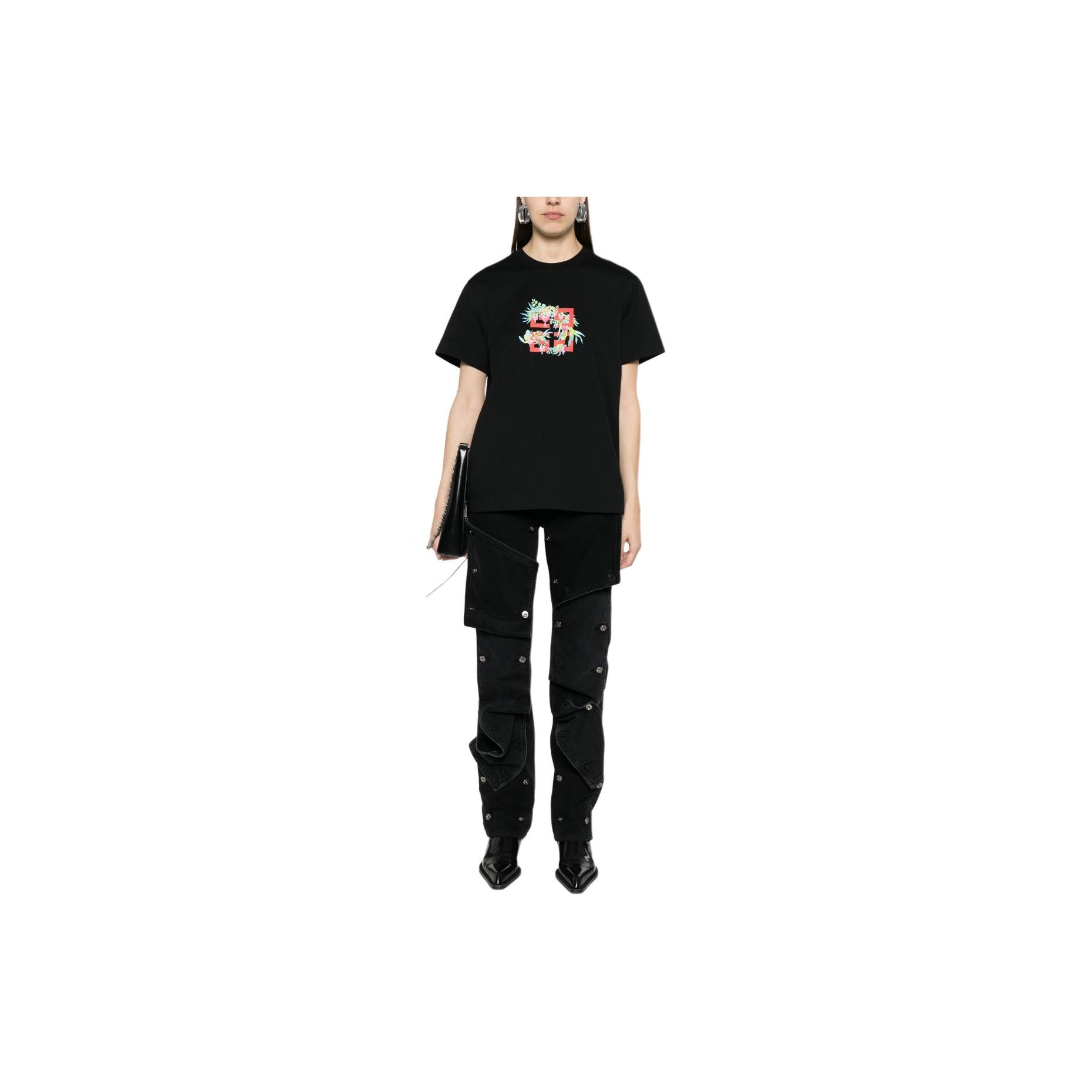 Kaos Givenchy Bermotif, Unisex -J-12