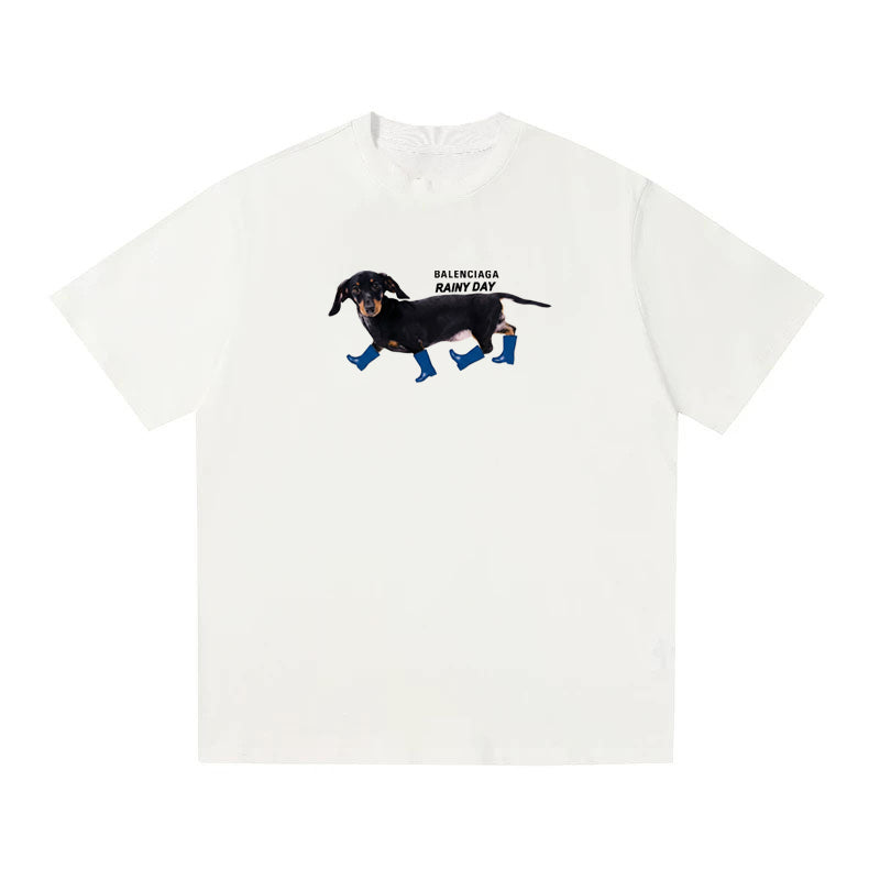 BALENCIAGA Kaos Logo Seri Huruf, Unisex '"COD '"  BA-8