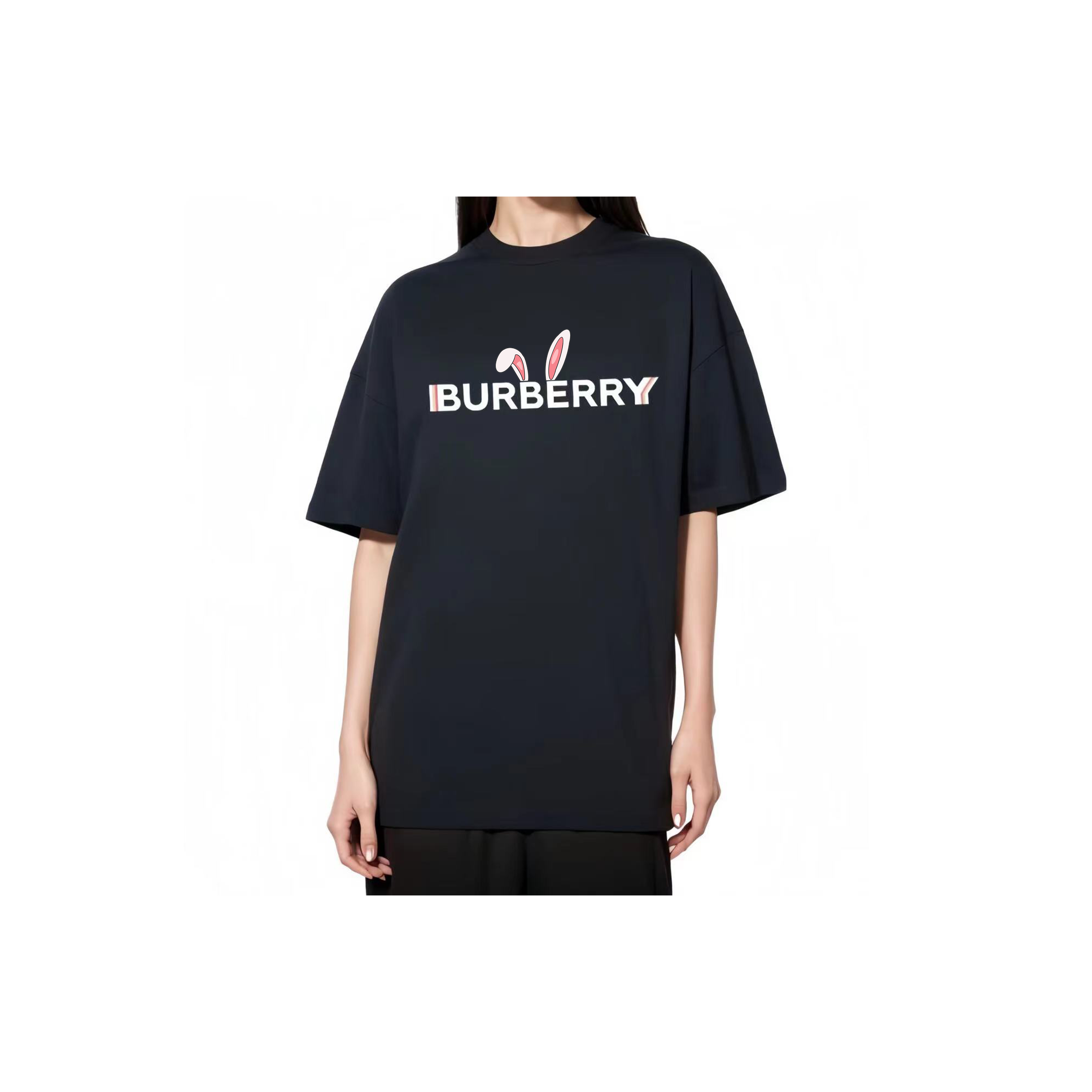Burberry Kaos Logo Seri Huruf, Unisex, COD '"B-21
