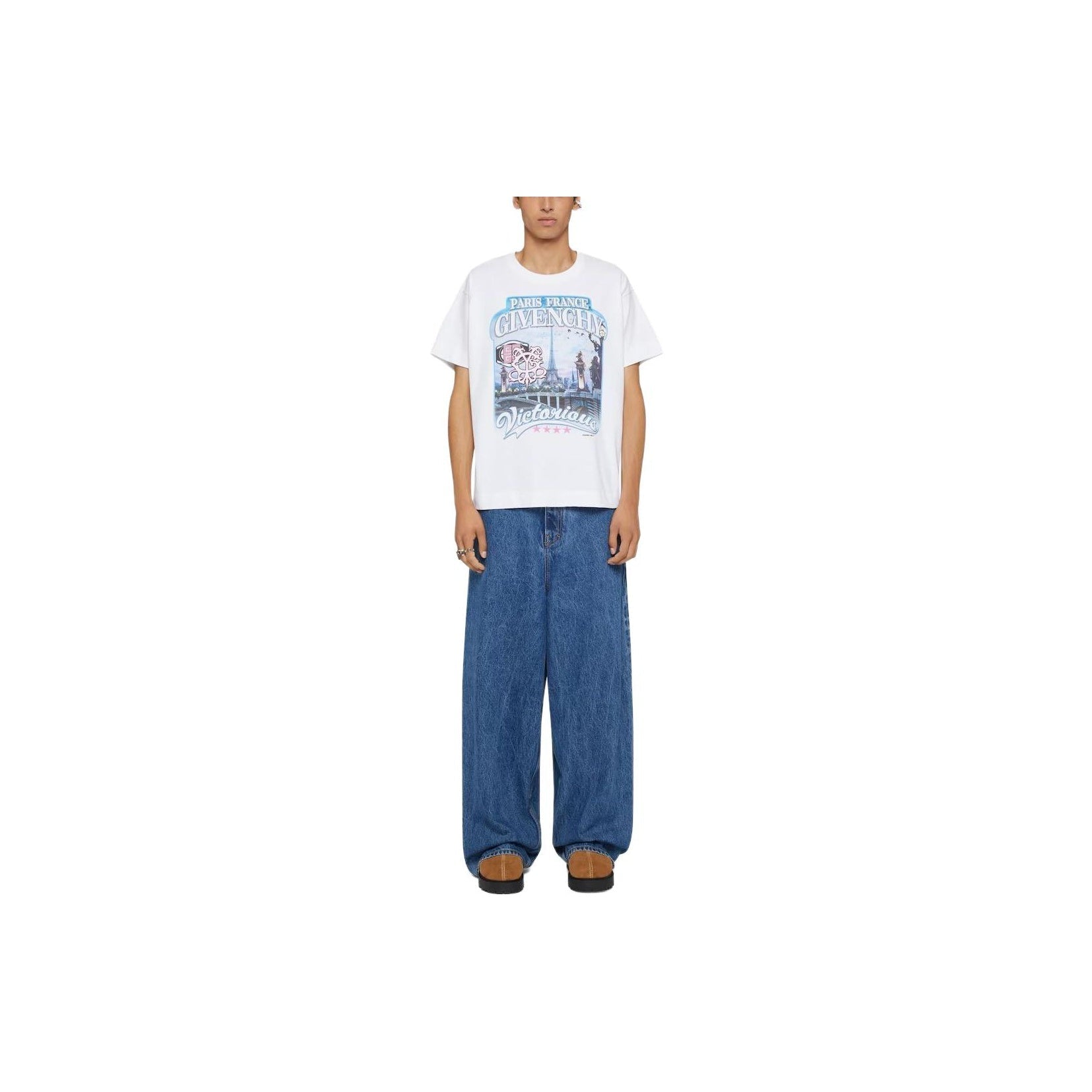 Kaos Givenchy Bermotif, Unisex -J-39