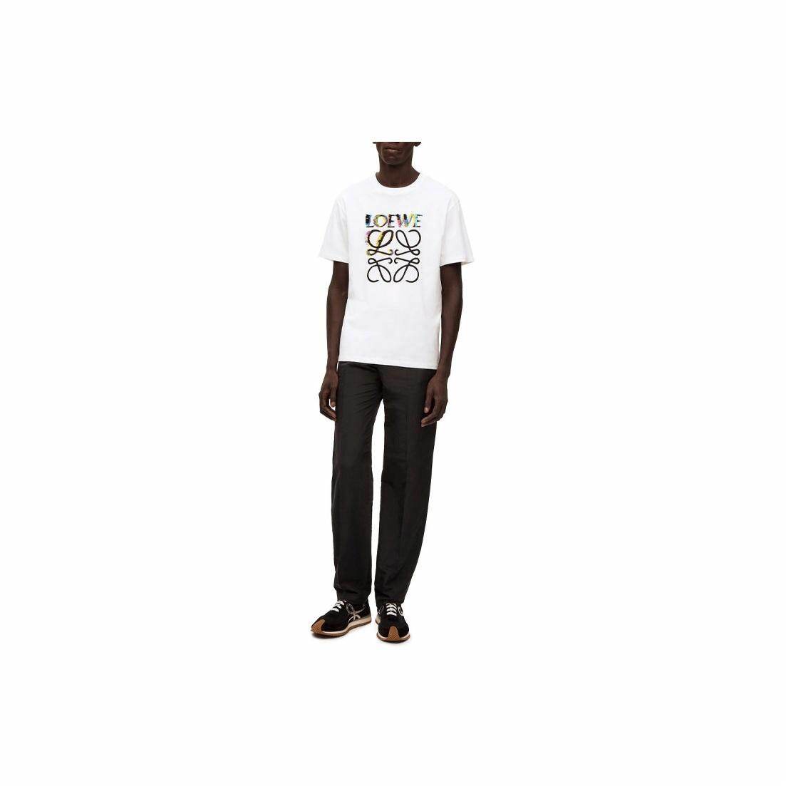 Kaos Pendek LOEWE dengan Motif Gambar/Cetak, Cocok untuk Pria dan Wanita -LE-19