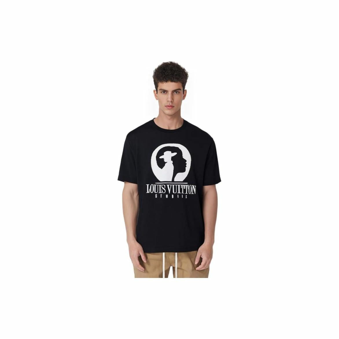 LV Kaos Logo Seri Huruf, Unisex, COD '-L-19