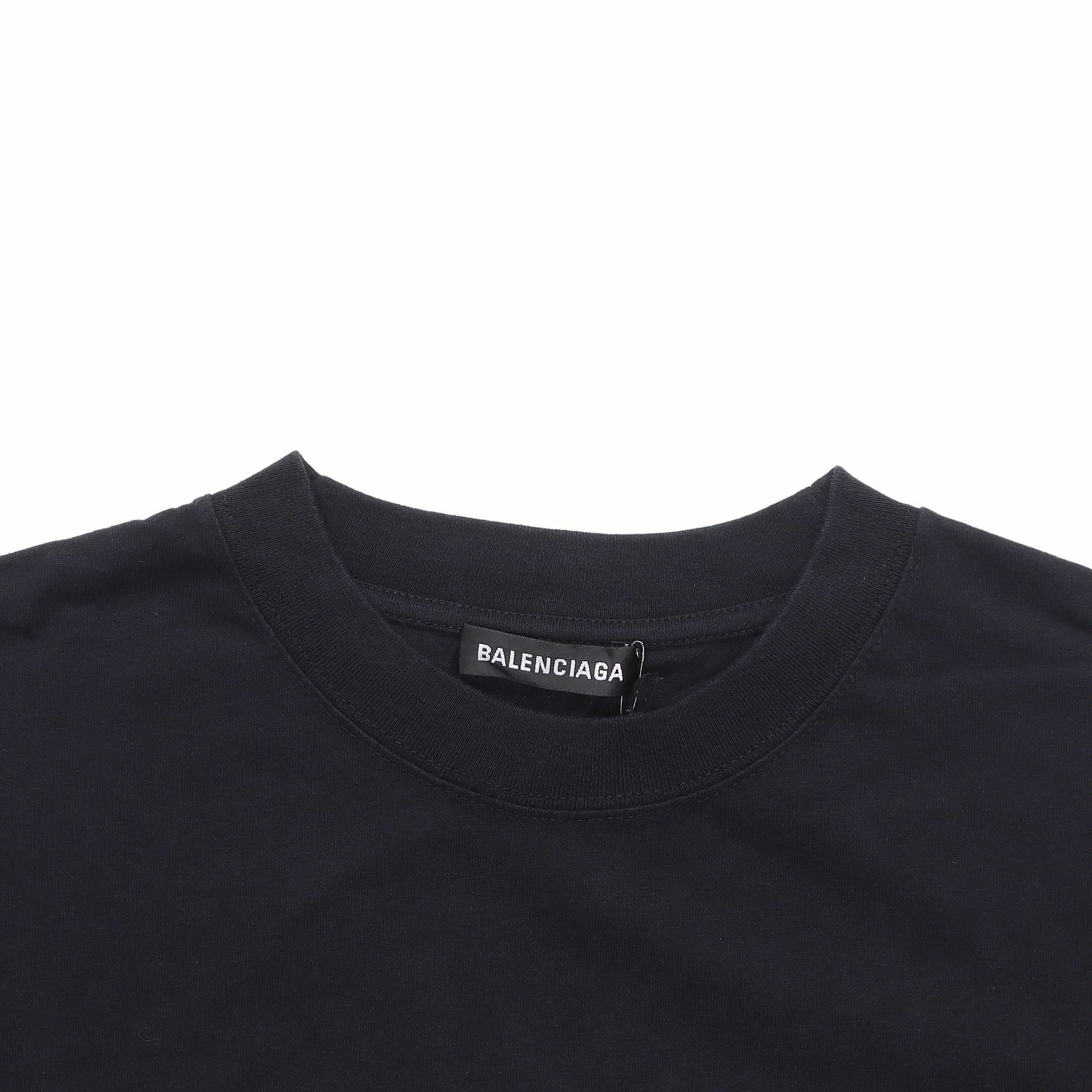 Kaos Pendek Balenciaga dengan Motif Gambar/Cetak, Cocok untuk Pria dan Wanita -BL-39