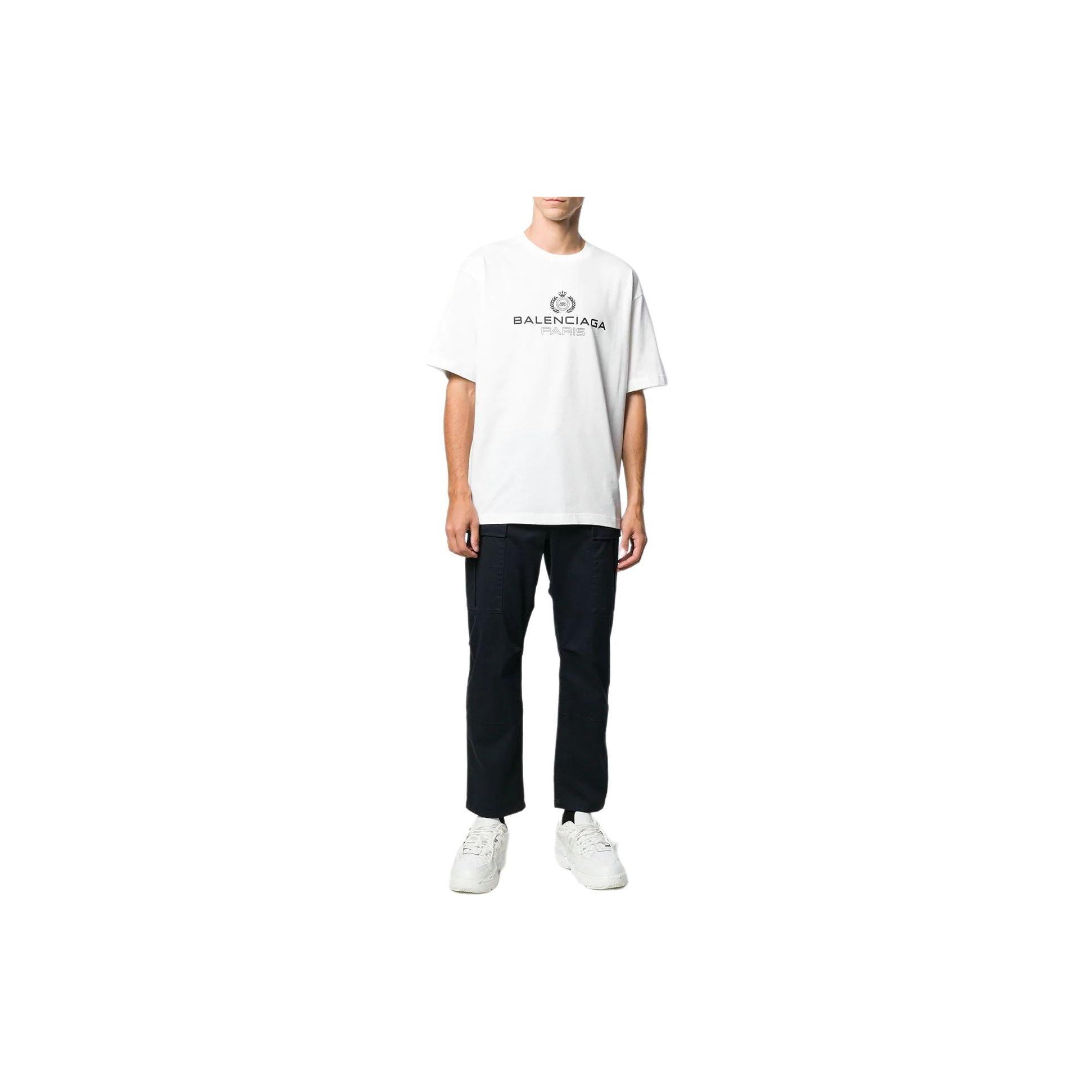 Kaos Pendek Balenciaga dengan Motif Gambar/Cetak, Cocok untuk Pria dan Wanita -BL-42