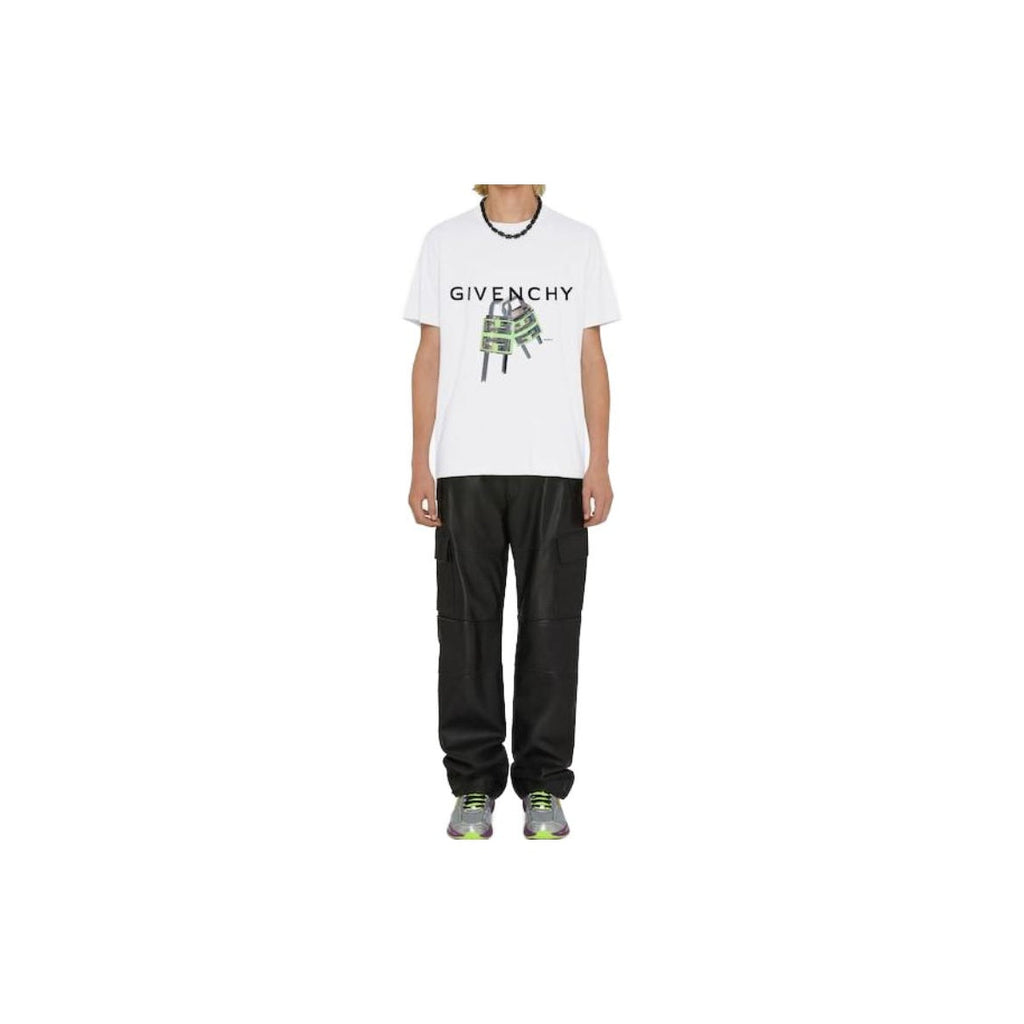 Kaos Givenchy Bermotif, Unisex -J-02