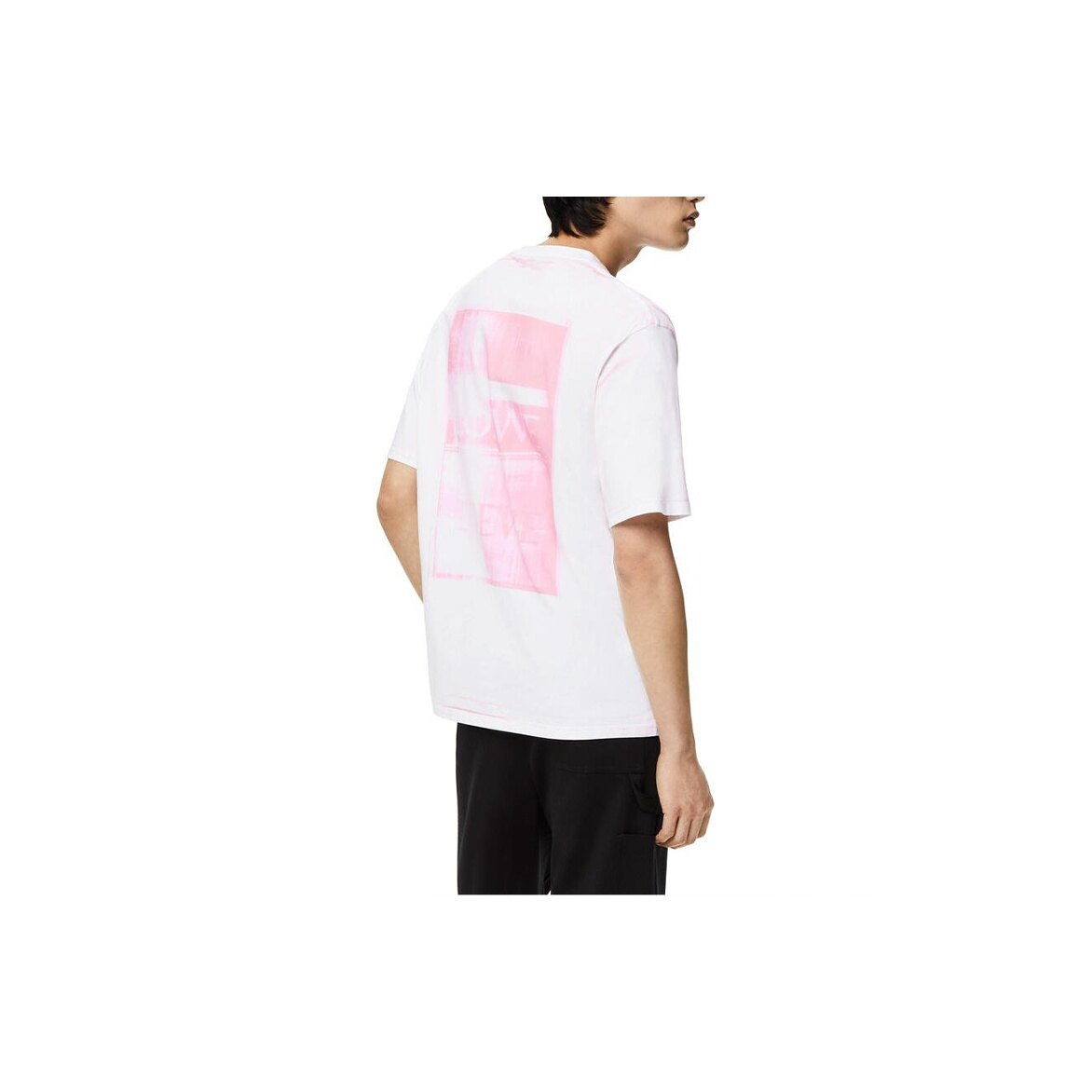 Kaos Pendek LOEWE dengan Motif Gambar/Cetak, Cocok untuk Pria dan Wanita -LE-06