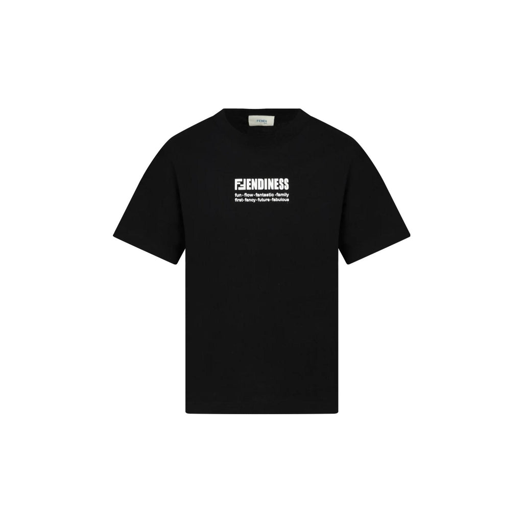 Kaos Pendek FENDI dengan Motif Gambar/Cetak, Cocok untuk Pria dan WanitaF-52