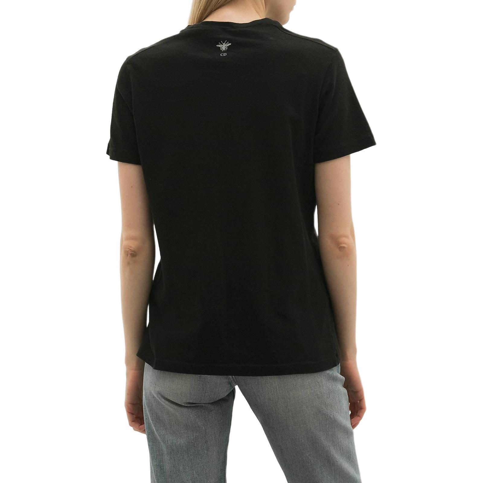 Kaos Pendek DIOR dengan Motif Gambar/Cetak, Cocok untuk Pria dan Wanita  -D-23