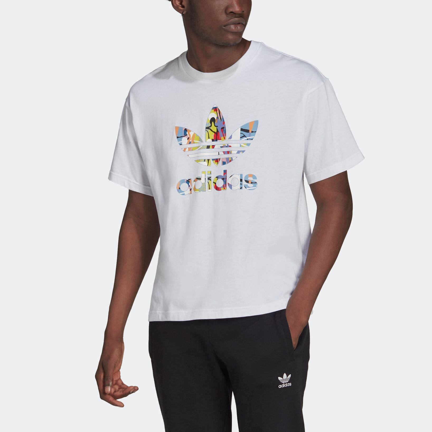 adidas Kaos Logo Seri Huruf, Unisex, COD '" AD-2